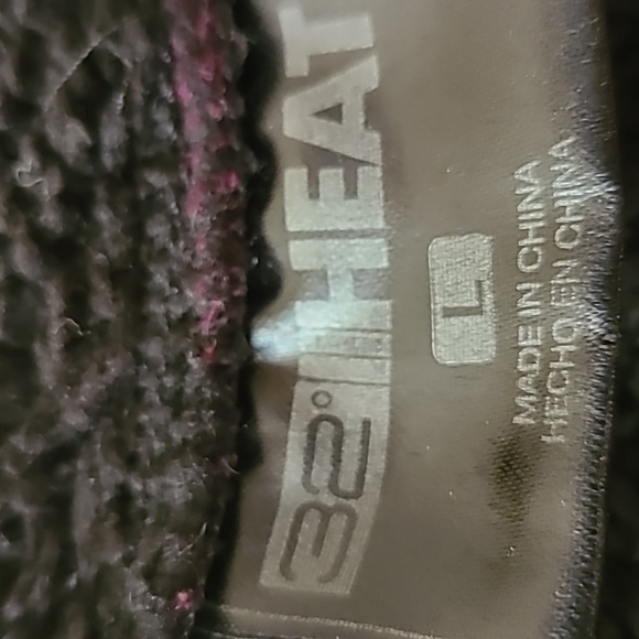 32 ° Heat fleece hoodie (cranberry) size Large - Picture 6 of 6